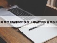 馆陶网页栏目结果设计模板（网站栏目设置结构）